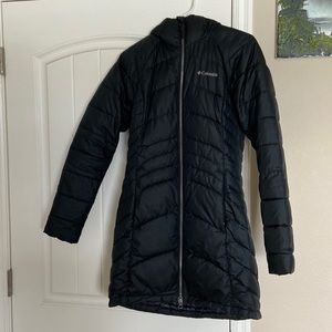 Columbia Hooded Mid Thigh Length Coat